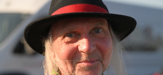 Urgestein Manni Eisenblätter auf dem Rock Hard Festival